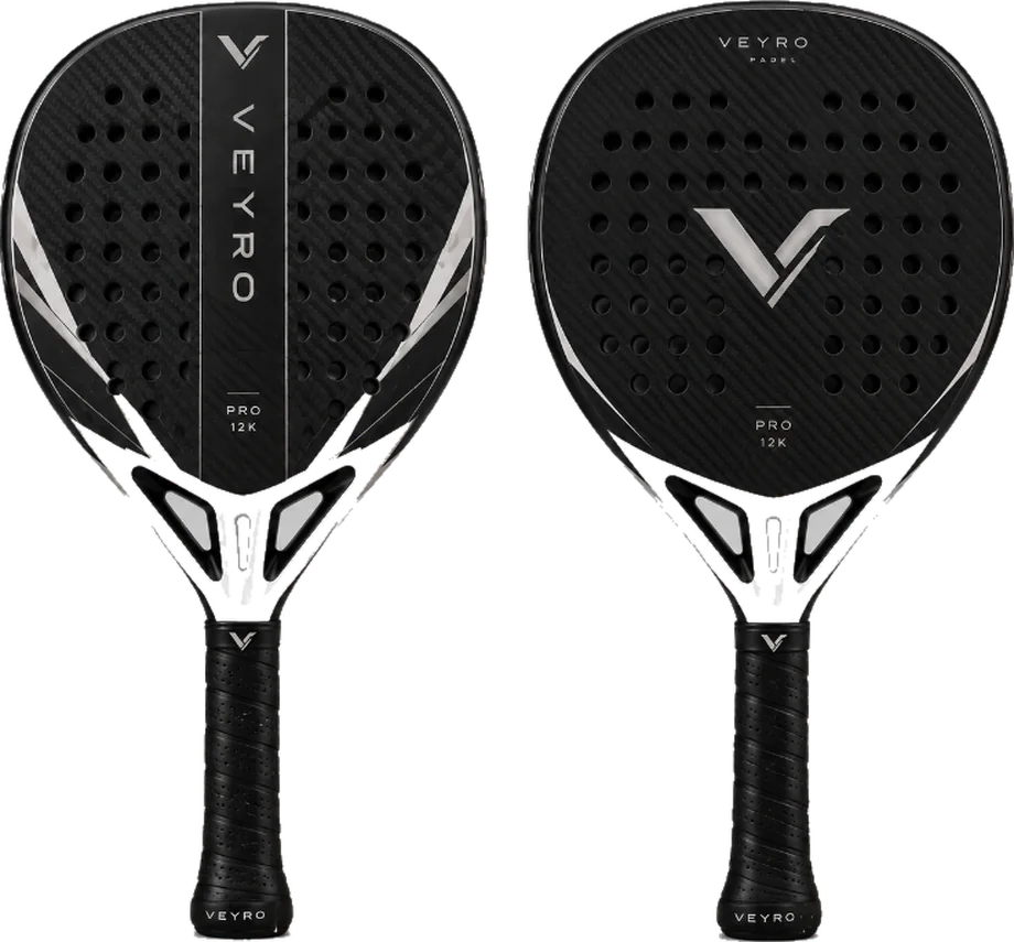 Veyro Pro 12K padel racket, face and reverse